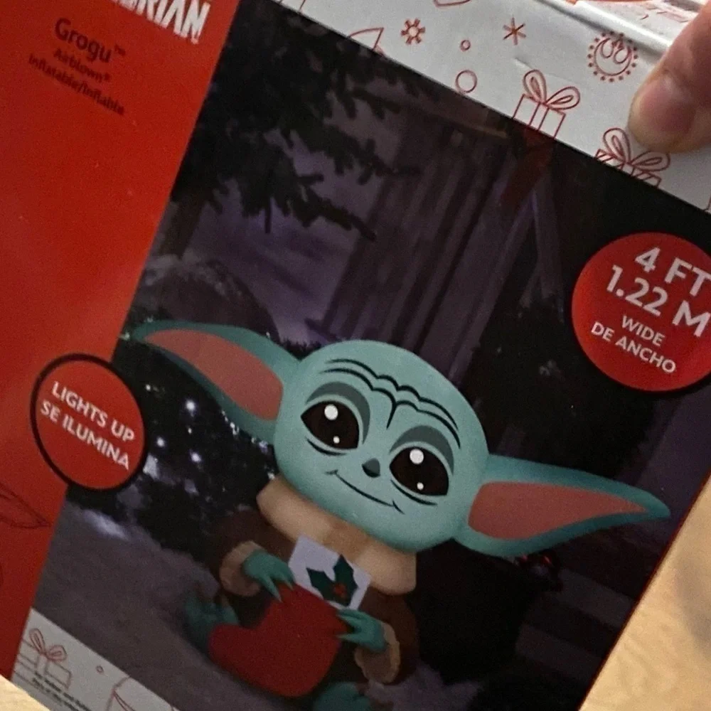 Star Wars Inflatable Blow Up NEW Grogu Yoda 3.5 ft Christmas NEW Disney